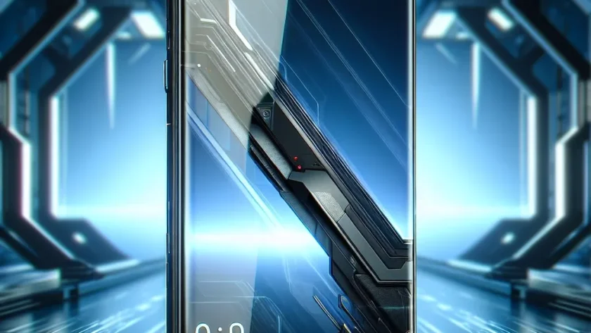"Close-up of the Asus ROG Phone 9 showcasing its sleek design and advanced features, highlighting the integration of Snapdragon 8 Gen 4 processor for enhanced gaming performance."