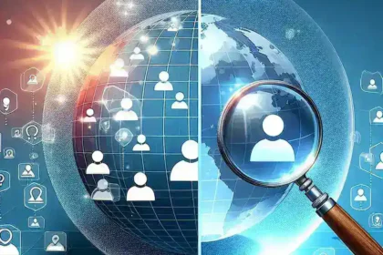 "Graphic illustrating the concept of anonymity and transparency among Instagram Story viewers, featuring diverse user icons and visual elements representing privacy and social media engagement."