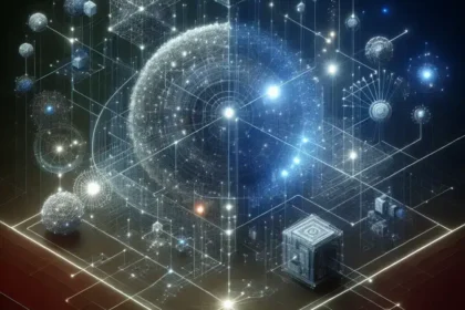 "Visual representation of an enterprise knowledge graph connecting various data sources, illustrating how disparate data integrates for comprehensive insights in data management and analytics."