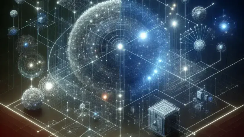 "Visual representation of an enterprise knowledge graph connecting various data sources, illustrating how disparate data integrates for comprehensive insights in data management and analytics."